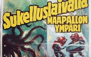 Elokuvajuliste: Sukelluslaivalla maapallon ympäri (Disney)