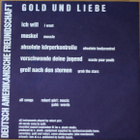 Deutsch Amerikanische Freundschaft - Gold Und Liebe LP - pikkukuva 2