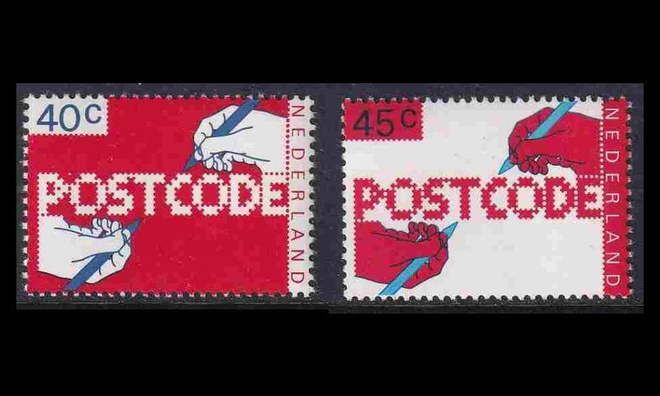 Alankomaat 1113-4 ** Postinumeroiden käyttöönotto (1978)