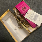 Michael Kors pinkki huulipuna kotelo nahkaa ketjuhihna - pikkukuva 1