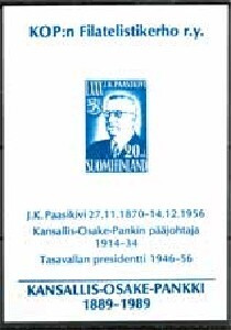 1989 KOP 100 vuotta - muistoblokki