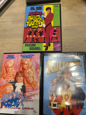 Austin Powers 1, 2 ja 3 DVD leffat paketti (trilogia)
