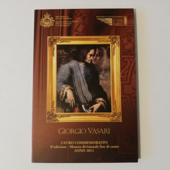 San Marino 2011 2 € Giorgio Vasari UNC
