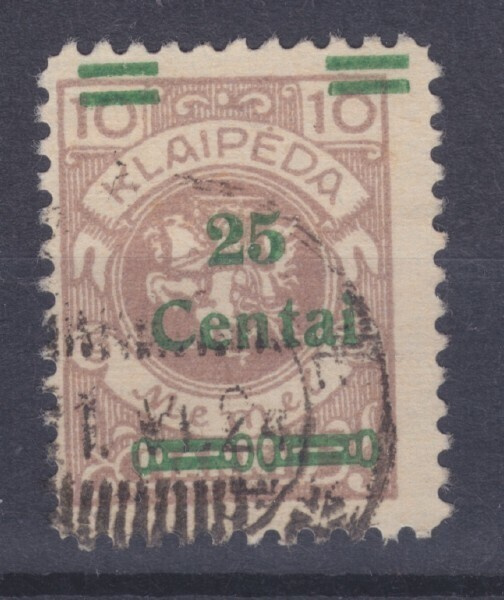 Saksa Reich Memel 1923 Mi 214 Mi 150€
