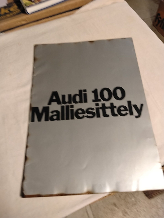 audi 100 malliesittely esite 1969
