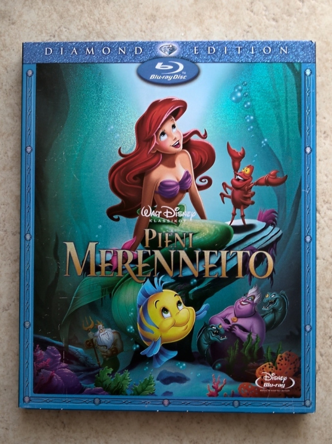 Walt Disney - Pieni merenneito, blu-ray.