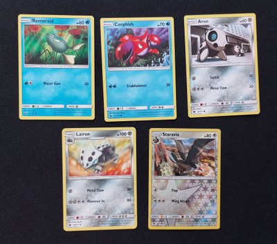 Pokemon kortit 5kpl (#38 Crimson Invasion)