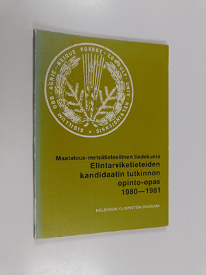 Maatalous-metsätieteellinen tiedekunta : elintarvike kand...