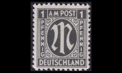 Bizone 16 ** Saksalainen paino 1 Pf (1945)