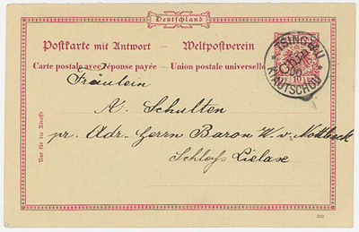 Saksa Kiautschou ehiö Saksaan 1900