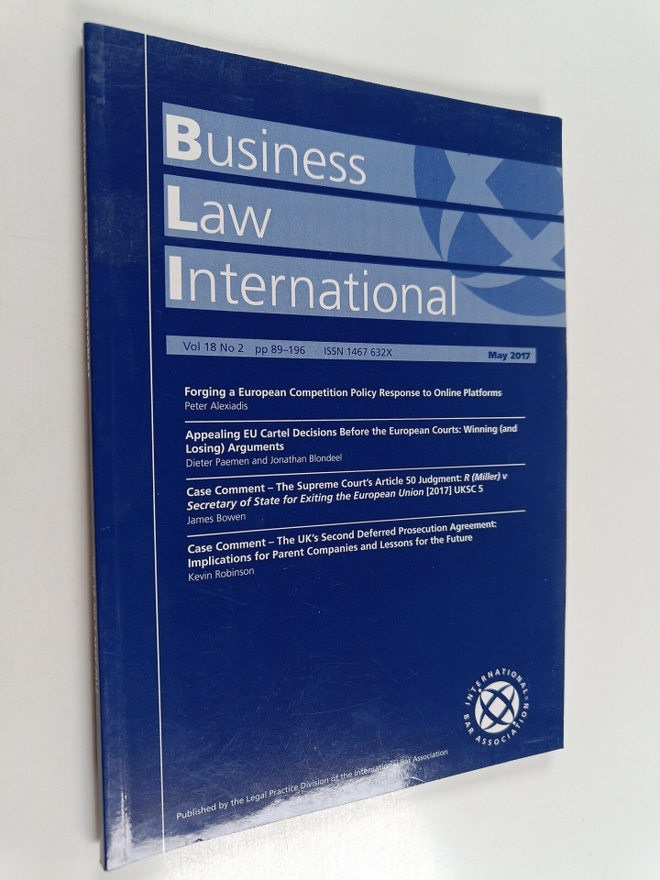 Business Law International vol 18 No 2