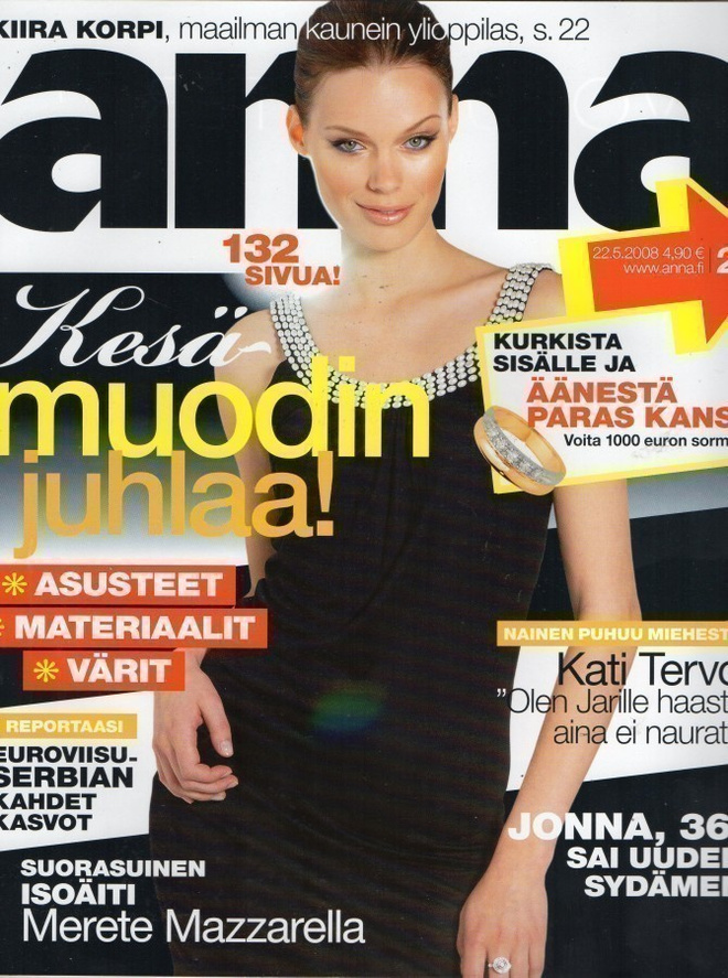 Anna n:o 21 2008 Kiira Korpi. Kati Tervo. Merette Mazzarella