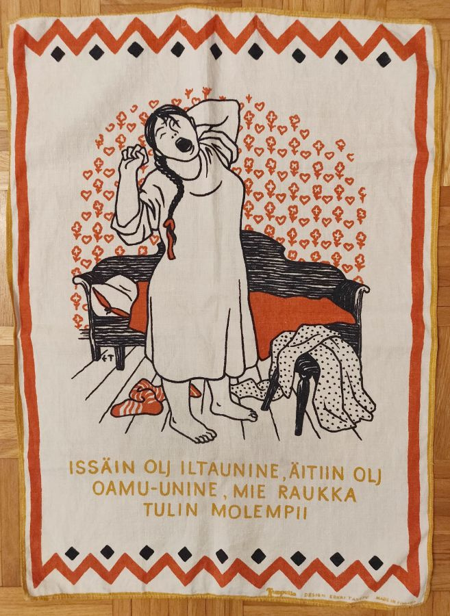 Tampella keittiöpyyhe design Erkki Tanttu