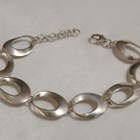 Design hopea Open Circle and Oval Link rannekoru GHA 925 - pikkukuva 1