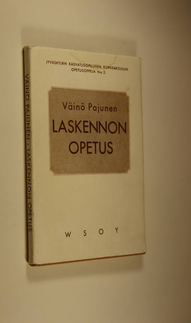 Väinö Pajunen : Laskennon opetus