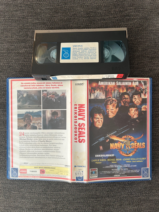 Navy Seals - Erikoisjoukot 1990 Finnkino VHS FI
