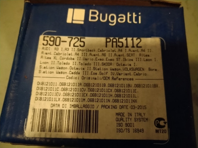 Audi, Seat, Skoda, VW.Vesipumppu BUGATTI PA5112