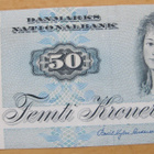 Tanska Denmark 50 kr 1972 HYVÄ Sileä - pikkukuva 1