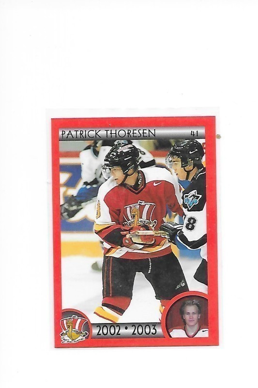 2002-03 Moncton WildCats #20 Patrick Thoresen Norja