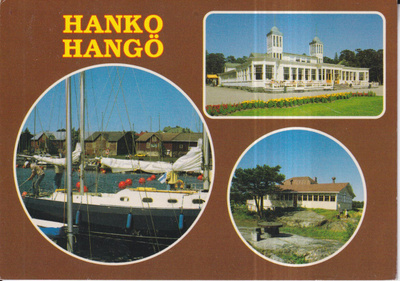 Hanko, Hangö. Monikuvakortti, e121