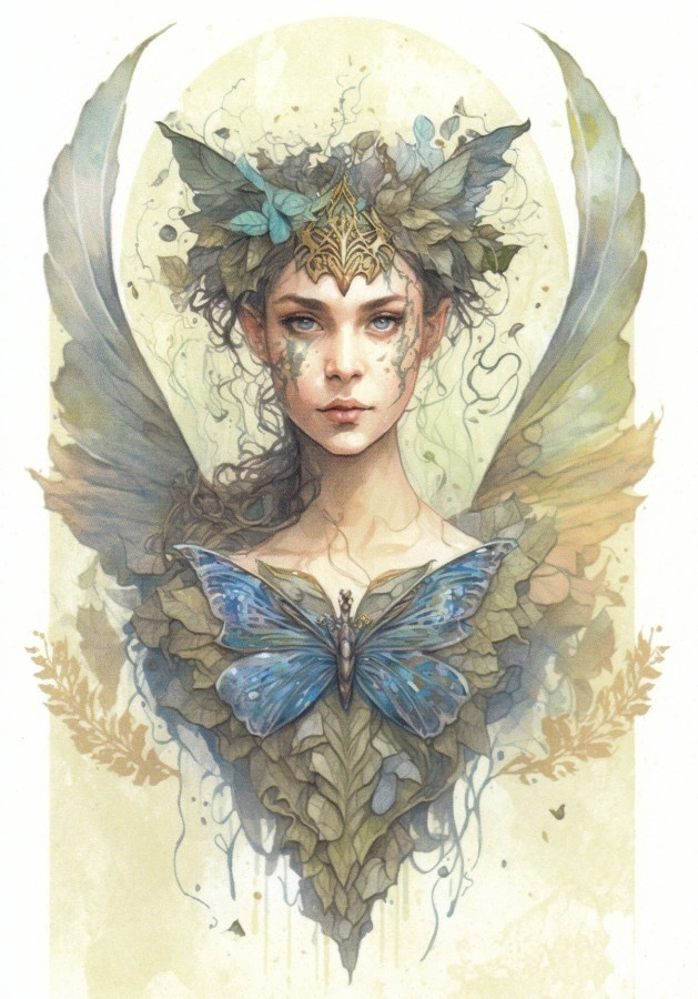 Keiju, sininen perhonen