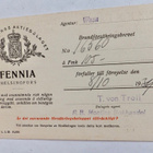 VANHA Postikortti Vakuutusyhtiö Fennia Mainos 1936 Vaasa - pikkukuva 1