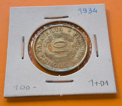 10 Markkaa 1934 kolikko
