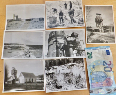 7 VANHAA Valokuvaa Förby Särkisalo Salo Louhos Kaivos 1930-l