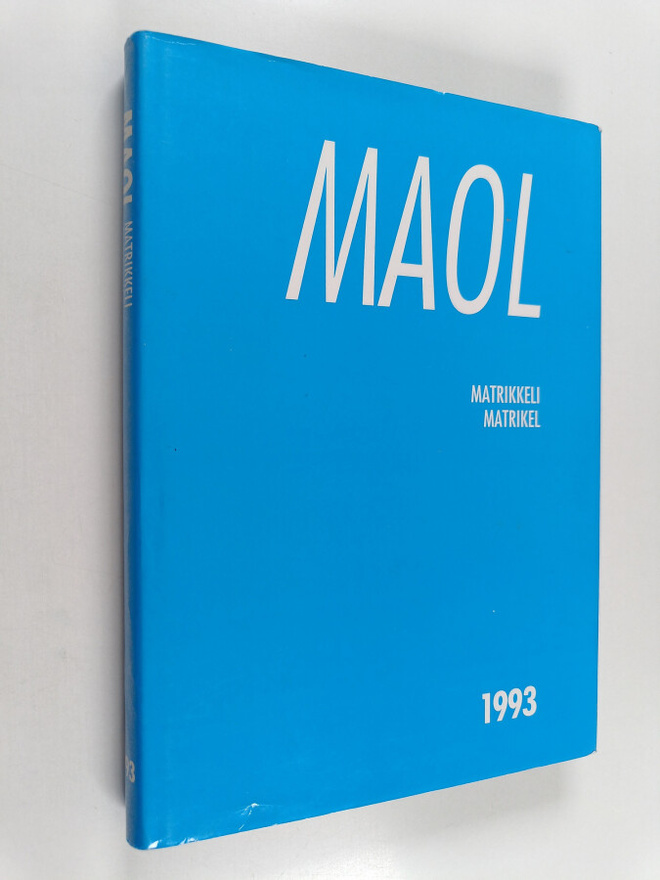 MAOL : matrikkeli  1993 = matrikel 1993