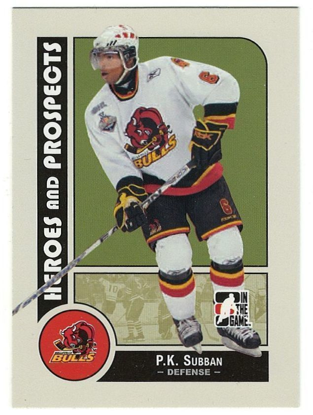 08-09 ITG Heroes and Prospects #55 P.K. Subban