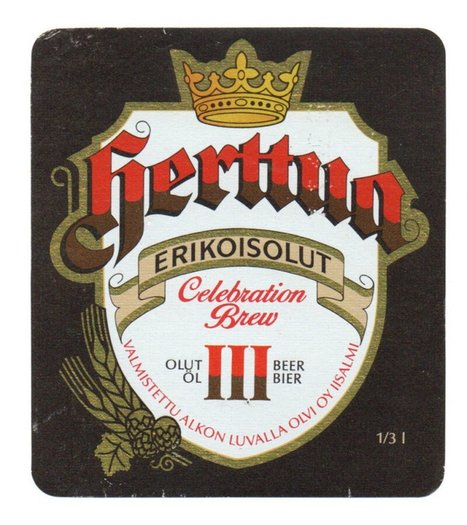 Olvi HERTTUA III ERIKOISOLUT  Etiketti.