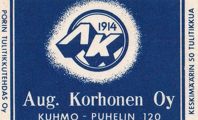 Kuhmo. Aug. Korhonen 1914 .s44