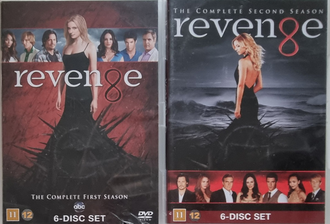 REVENGE / KOSTO, KAUDET 1 & 2 DVD (2 X 6 DISC)
