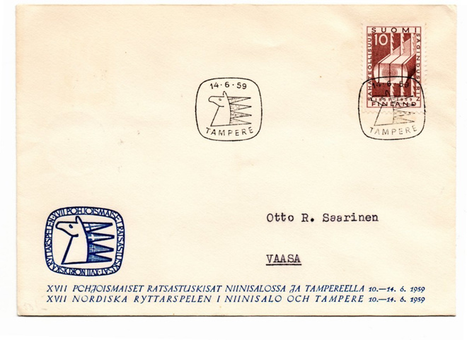 Tampere:ratsastus  (erikoisleima 14.6.1959)