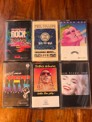 C-kasetteja 39 kpl. rock, pop ym.
