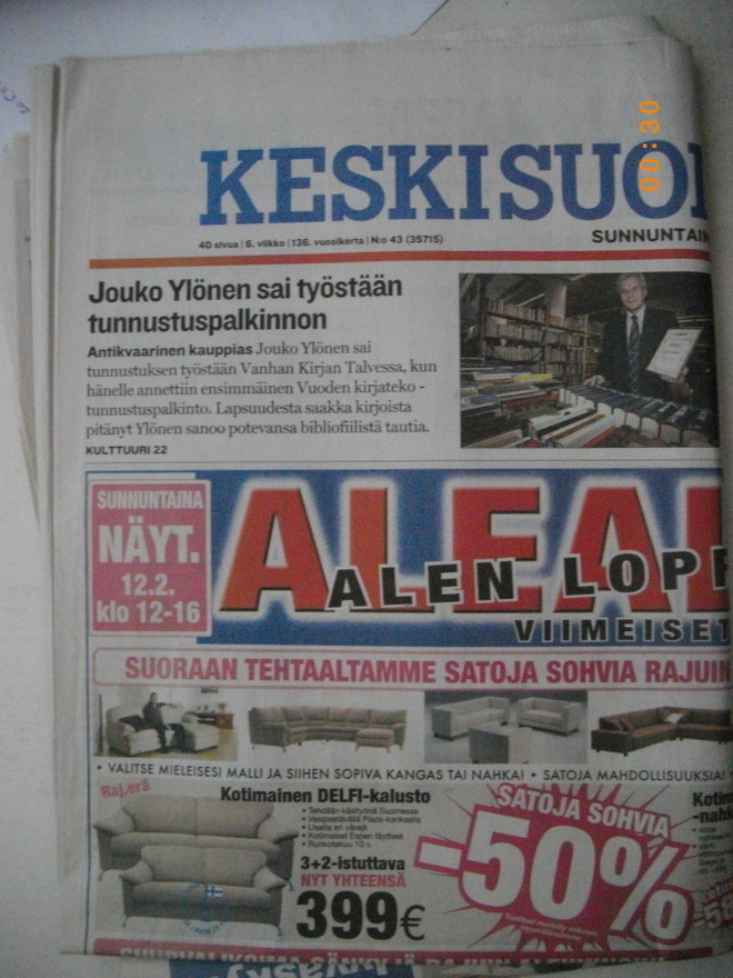 Keskisuomalainen 12.2.2006 (27.5)