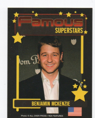 Keräilykuva Famous Superstars n:o 064 BENJAMIN MCKENZIE