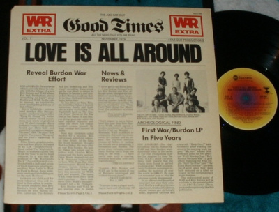 WAR FEATURING ERIC BURDON ~ Love Is All Around ~ LP