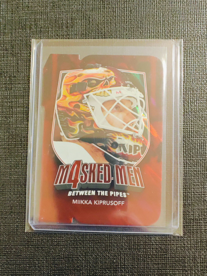 Miikka Kiprusoff - 11-12 ITG BTP Masked Men 4 Ruby Die-Cut