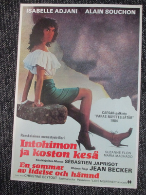 Intohimon ja koston kesä (1983) - vanha elokuvajuliste