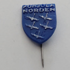 Pohjola Norden - pinssi rintamerkki muovia - pikkukuva 1
