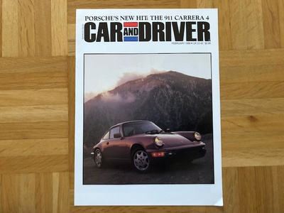 Esite Porsche 964 911 Carrera 4 1989 - lehti Car and Driver