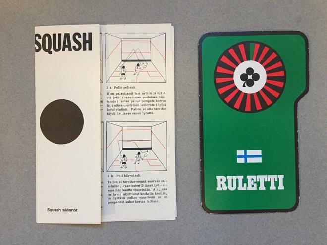 Ruletti ja Squash -ohjeet