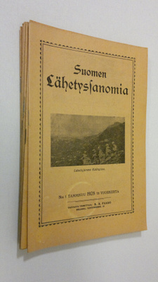 K. A. Paasio : Suomen lähetyssanomia 1928 vuosikerta (puu...