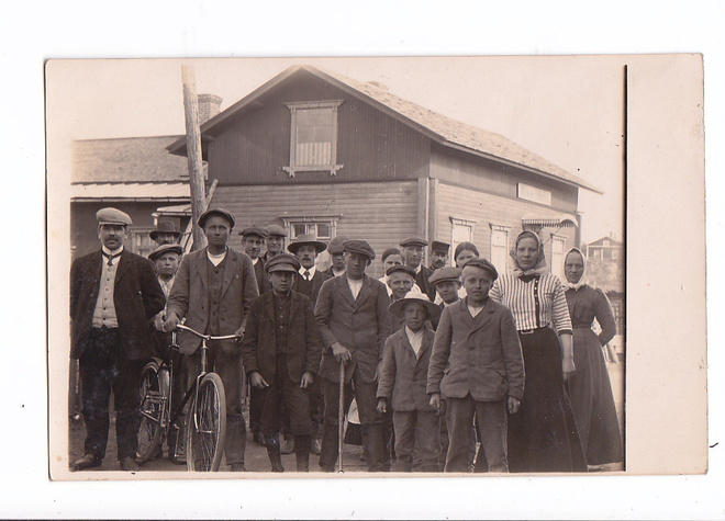 VANHA Valokuva Postikortti Yläne Pöytyä Osuusliike 1920-l