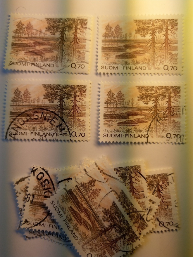 Kauhanevan kansallispuisto postimerkki 0,70 markka