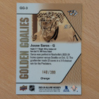 2023-24 Allure Juuse Saros Golden Goalies Orange /399 - pikkukuva 2