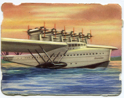 ALE - M.P. 1216 - Lentokonenelkku "Lentovene Do X" - 1950-l