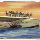 ALE - M.P. 1216 - Lentokonenelkku "Lentovene Do X" - 1950-l - pikkukuva 1