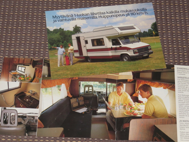 1989 Fiat Ducato Matkaaja esite - KUIN UUSI